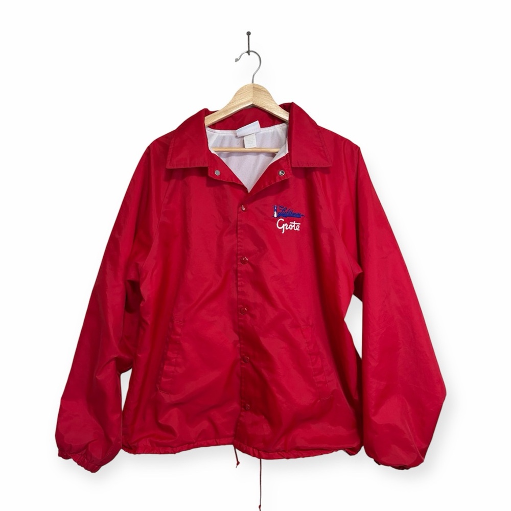 Gartz Men's Red Windbreaker Jacket